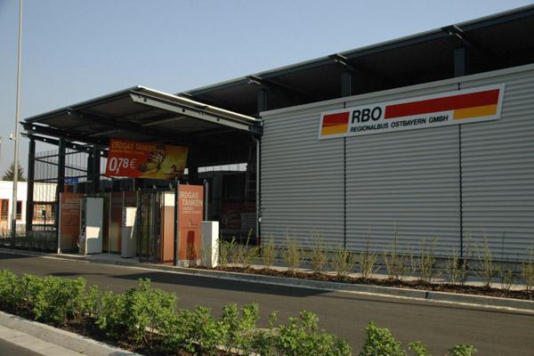 RBO Busdepot und 1. Erdgastankstelle in Amberg